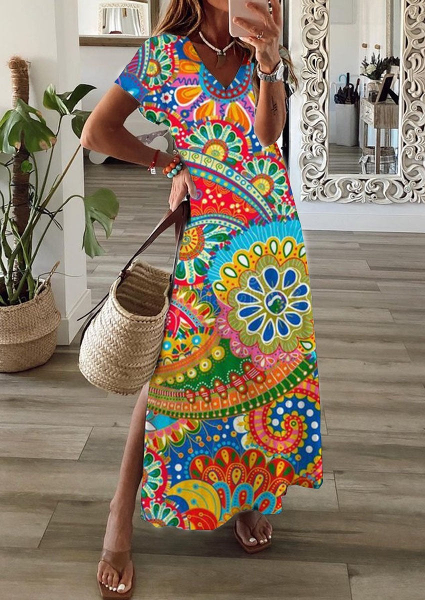 Robe Élégante à Imprimé 3D – L'Essence de l'Été