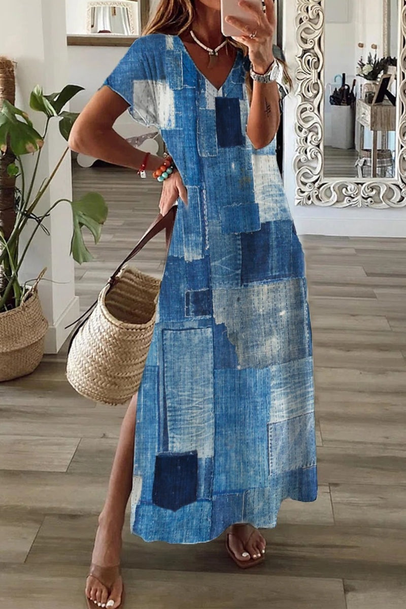 Robe Élégante à Imprimé 3D – L'Essence de l'Été